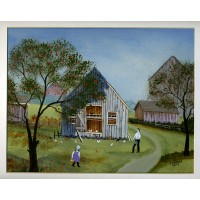 The Chicken Coop - original painting 